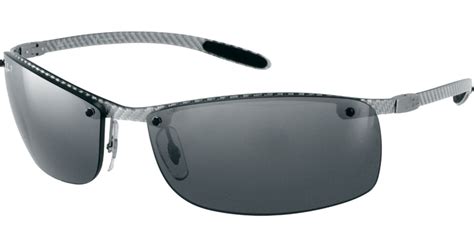 Ray Ban Rimless Sunglasses In Gray For Men Lyst