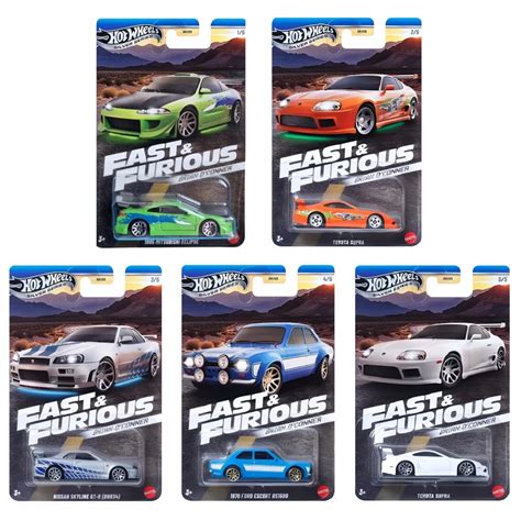 Set 5 Masini Hot Wheels Silver Series Fast Furious TimodorToys Ro
