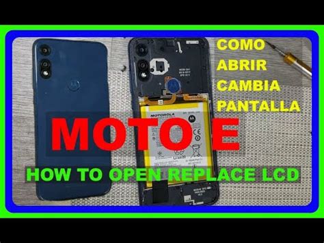 Diy Como Abrir Moto E Xt Cambiar Reemplazar Pantalla Lcd