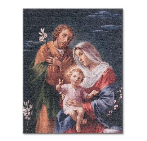 Catholic Holy Family Canvas Print 8 X 10 Catholic Wall Decor - Etsy