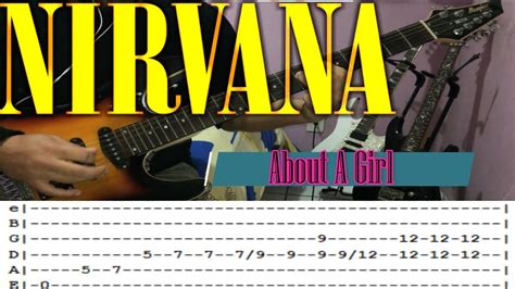 Nirvana About A Girl Guitar Lesson With Tabs Youtube