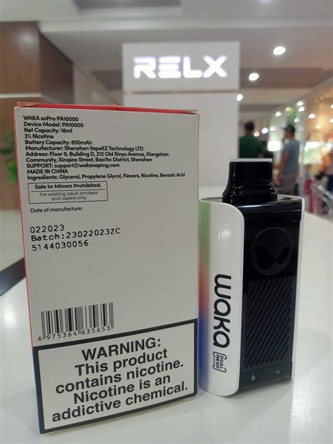 Original Waka PA 10000 Puffs By Relx Disposable Vape Wholesale China