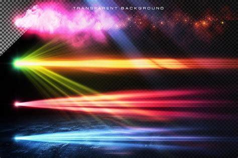 Premium Psd Lighting Beam Vfx Special Effect On Transparent Background