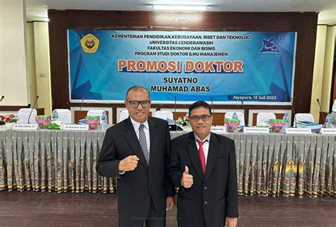 Promosi Doktor Program Studi Ilmu Manajemen Universitas Cenderawasih