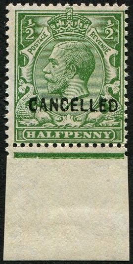 ½d SG 351 OVPT CANCELLED TYPE 24 U M marginal Embassy Philatelists