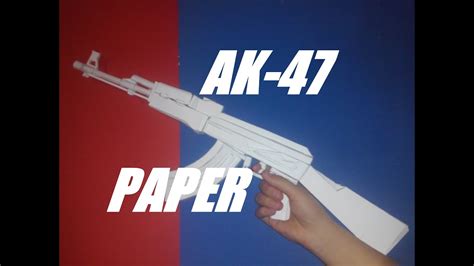 Jak zrobić AK 47 z papieru How to make AK 47 paper YouTube