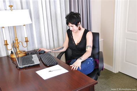 Busty Brunette Babe Stripping And Masturbating Her Hairy Twat Porn