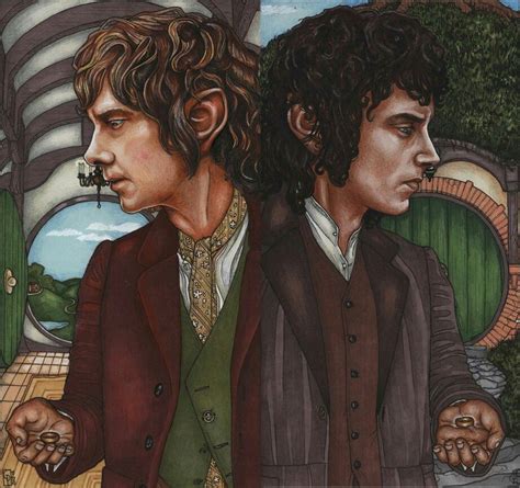 Bilbo and Frodo | Lord of the rings, The hobbit, Lotr art