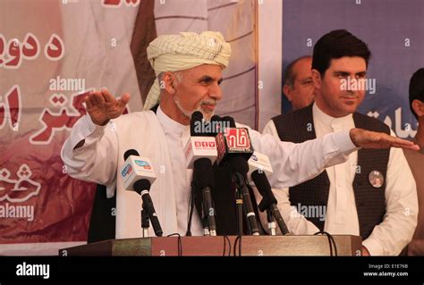 Kabul Afghanistan 1st June 2014 Afghan Presidential Candidate