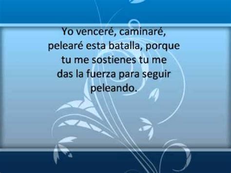 yo vencere  letra youtube