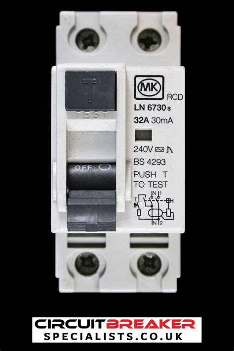 Mk 32 Amp 30ma Double Pole Rcd Type Ac Ln 6730s Used Circuit Breaker