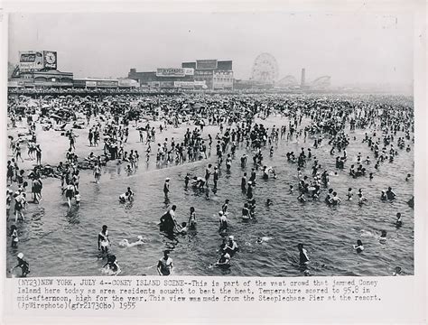 Coney Island Beach Crowds From July 4s Of The Past