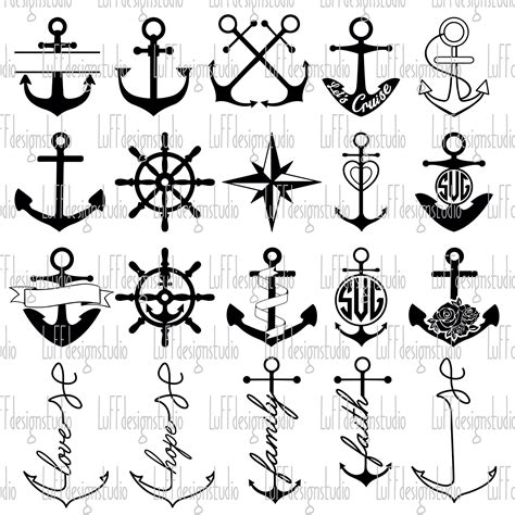 Anker SVG Bundle Nautik SVG Schiff Rad SVG Kompass SVG Etsy De