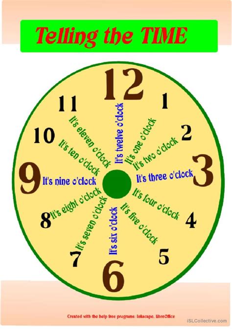 Telling The Time English Esl Worksheets Pdf And Doc