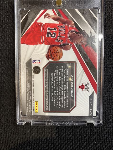 2021 22 Panini Chronicles Limited Ayo Dosunmu SP 91 99 RC Auto Patch EBay