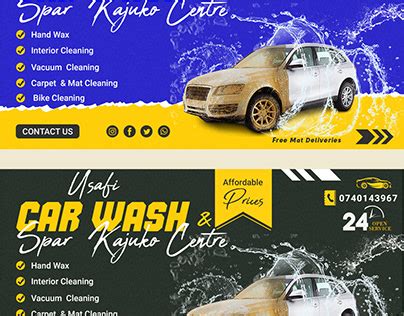 Car Wash Banner Projects :: Photos, videos, logos, illustrations and ...