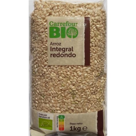 Arroz Redondo Integral Ecol Gico Carrefour Bio Kg Supermercado