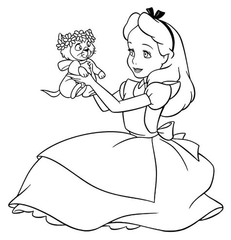 Desenhos Para Colorir Alice No Pais Das Maravilhas