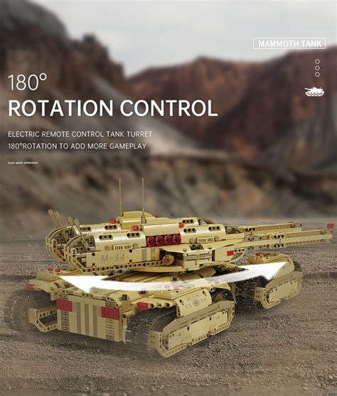 Mould King Mammoth Mk Ii Military Tank Remote Control Pcs