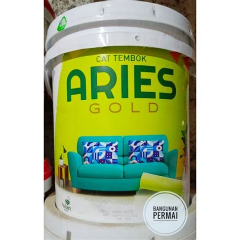 Jual Cat Tembok Aries Gold Kg Cat Tembok Kamar Cat Plafon Cat Gipsum