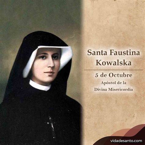 Novena A Santa Faustina Kowalska Vida De Santo