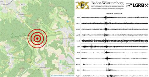 Erdbeben Bei Albstadt Zollernalbkreis Bw Am