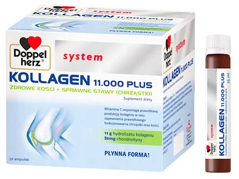 Doppelherz System Kollagen 11 000 Plus 30 ampułek x 25 ml 14777101705