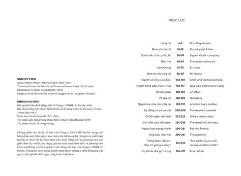 Không Gia Đình - Nobody’s Boy - Song Ngữ Anh-Việt - Tập 1 PDF - Tờ Khai