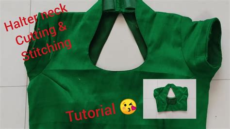 Halter Neck Design Blouse Cutting And Stitching Youtube