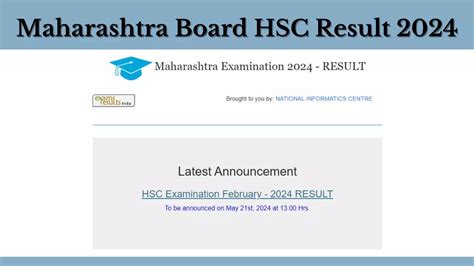 Hsc Result 2024 Maharashtra Board Msbshse 12th