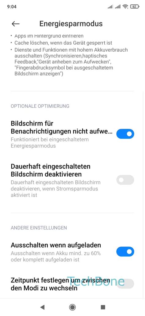 Energiesparmodus Bei Vollem Akku Automatisch Ausschalten Xiaomi