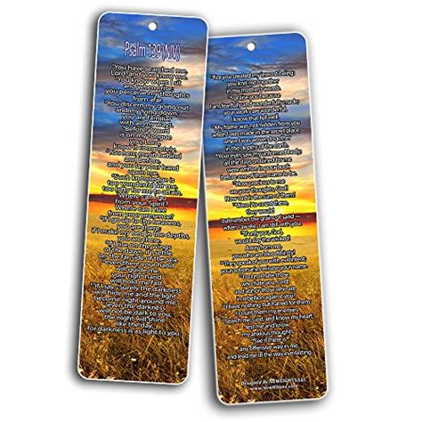 Psalm Bookmarks - NIV Version (12-Pack) - Christian NIV Version Bible – New8Store