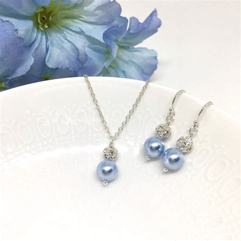 Ice Blue Jewelry For Bridesmaids | Pearl | Two Be Wed Jewelry