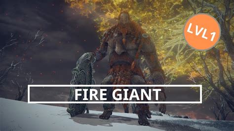 Elden Ring Fire Giant Lvl1 Reduvia Youtube