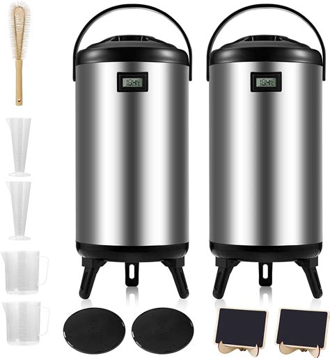 Amazon Insulated Beverage Dispenser Pcs Thermal Cold And Hot Drink Dispenser With Spigot