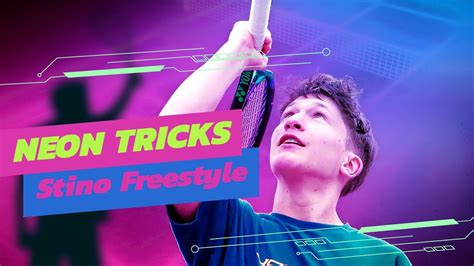 Neon Tennis Trick Shots Stino Freestyle Freestyle Tennis In Belgium