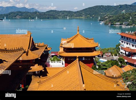 Taiwan, Wen Wu Temple, Sun Moon Lake Stock Photo - Alamy