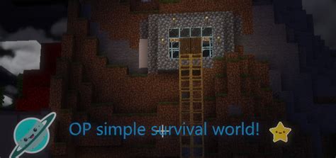 Op Simple Survival World Mcpe Maps Minecrafts Us