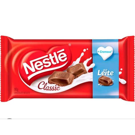 Barra De Chocolate Nestle Classic Ao Leite G Shopee Brasil