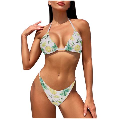 Quyuon Modest Bikini Sets For Women Piece String Cheeky Swinsuit Plus