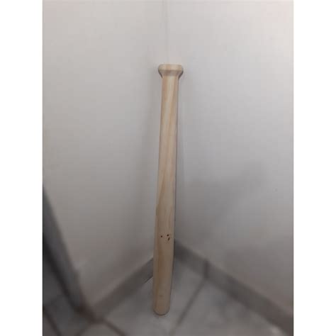 Taco De Baseball Beisebol Torneado Em Madeira Pinus Cm Shopee Brasil