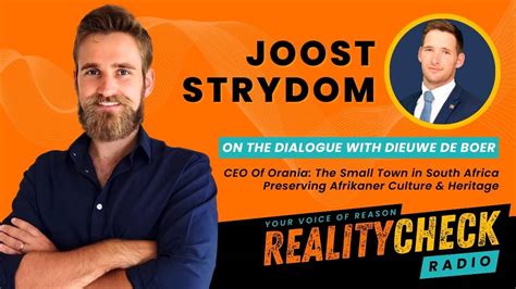 JOOST STRYDOM: CEO Of Orania: The Small Town In South Africa Preserving Afrikaner Culture And ...