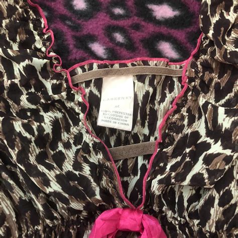 Cheetah Print Lingerie Top Cute Open Front Size Depop