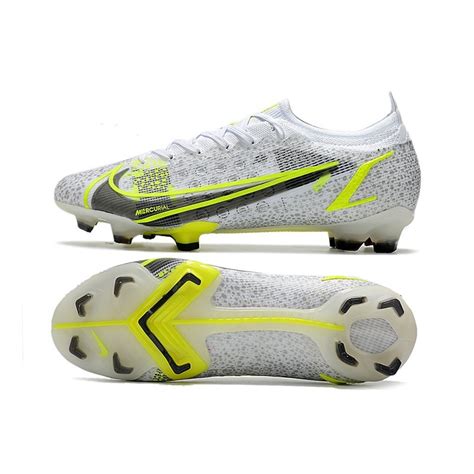 Nike Mercurial Vapor Xiv Elite Fg Silver Safari Blanc Argent Jaune