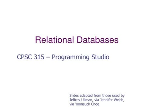 Ppt Relational Databases Powerpoint Presentation Free Download Id 9193474