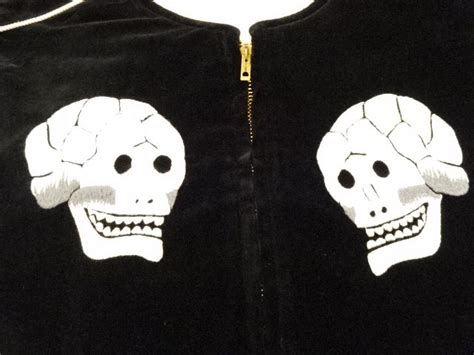 Dappers Lot1665 ”limited Edition Skull Bone Souvenir Jacket”（black×off