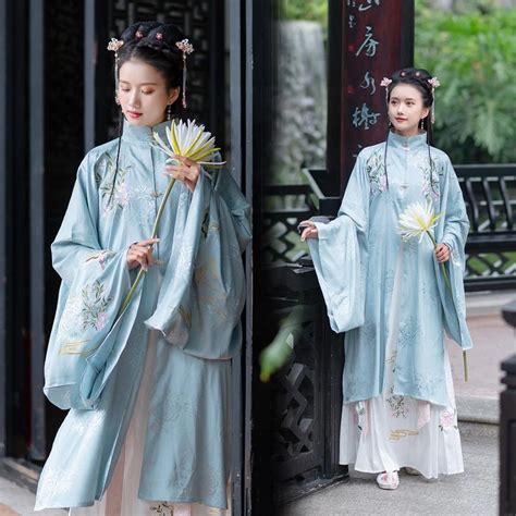 New Hanfu Dress Chinese Women Long Robe Ming Dynasty Hanfu Ancient