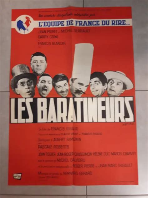 Les Baratineurs Affiche Cin Ma X Rigaud Jean Poiret Michel