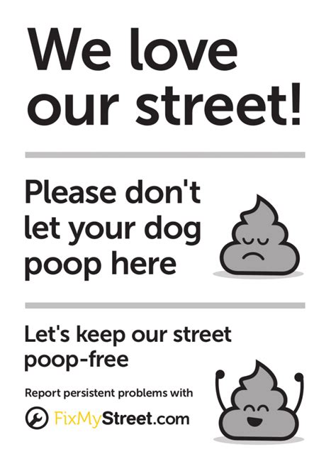 New Poster To Help With Dog Fouling In Your Area Mysociety