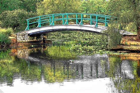 Monet Bridge Photograph by John Schneider